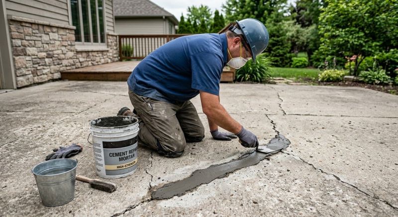 Garage Crack Repair in West Des Moines, IA